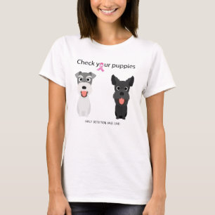 Karo Ihre Welpen Funny Breast Cancer Awareness T-Shirt