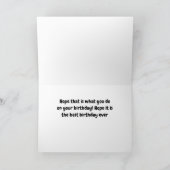 **KARO IHRER MAILBOX AM GEBURTSTAG** KARTE (Innenseite)