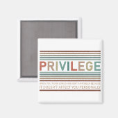 Karo Ihres Privilegs Magnet (Vorderseite/Rückseite)