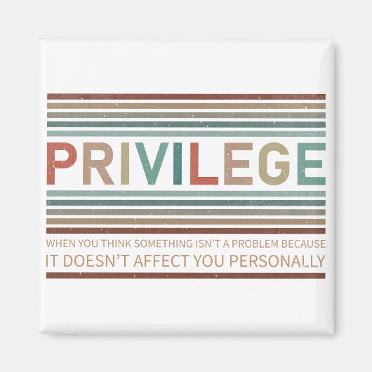 Karo Ihres Privilegs Magnet (Vorne)