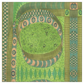 Karo im Froschteich Stoff (Nahaufnahme)