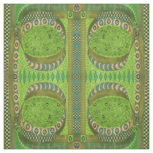 Karo im Froschteich Stoff (Muster)