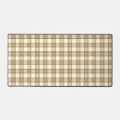 Karo in Braun und Weiß Schreibtischunterlage (Vorderseite)