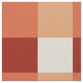 Karo in Buffalo, Rost, Terrakotta und Creme Stoff (Nahaufnahme)