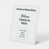 Karo in diesem Bereich Logo-QR-Code Sockelschild (Vorderseite)