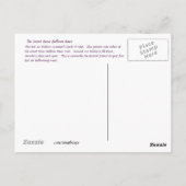 Karo-It-Out Hot-Air-Ballon-Postkarte Postkarte (Rückseite)