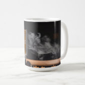 Karo-Kaffeetasse Heritage-Muster Herbstdampf Kunst Kaffeetasse (VorderseiteRechts)