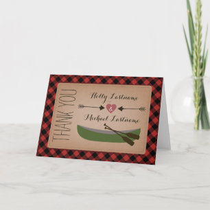 Karo-Kanu + Herz Mit Pfeilen Dankeskarten Für Die  Dankeskarte