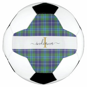 Karo-Karo Klassisches Monogramm Schriftname Fußball
