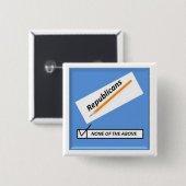 Karo keine… Republikaner Button (Vorne & Hinten)