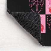 Karo-Kirsche Coquette Love You Cherry Much  Mousepad (Ecke)