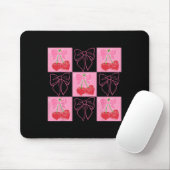 Karo-Kirsche Coquette Love You Cherry Much  Mousepad (Mit Mouse)