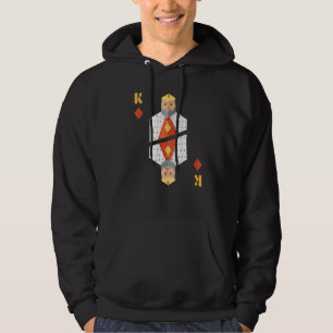 Karo-König Kartenspiel Halloween Gruppen-Kos Hoodie