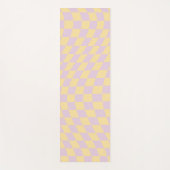 Karo Lilac Gelbes Prüfbrett Prüfmuster Yogamatte (Vorderseite)