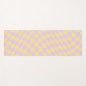 Karo Lilac Gelbes Prüfbrett Prüfmuster Yogamatte (Vorderseite (Horizontal))