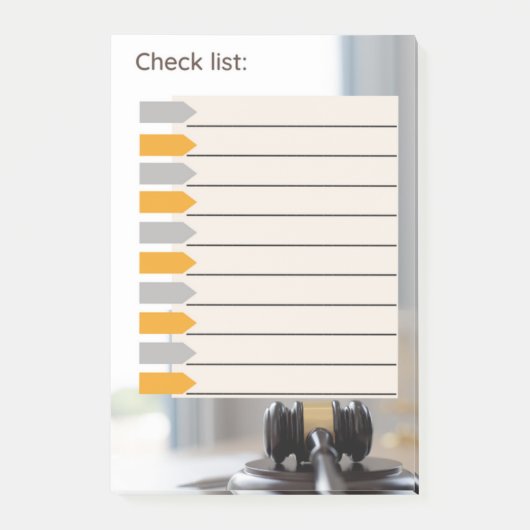 KARO LIST LAGE POST-IT KLEBEZETTEL (Vorderseite)