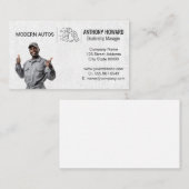 Karo Liste der Raucher | Mechanik Visitenkarte (Vorne/Hinten)