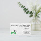 Karo Liste der Raucher Visitenkarte (Stehend Vorderseite)