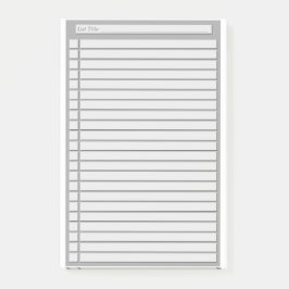 Karo-Liste (kundenspezifische Farbe) Post-it Klebezettel