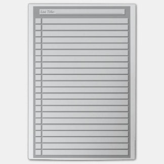 Karo-Liste (kundenspezifische Farbe) Post-it Klebezettel