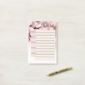 KARO-LISTE POST-IT KLEBEZETTEL (Auf Schreibtisch)