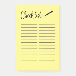 KARO-LISTE POST-IT KLEBEZETTEL