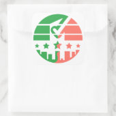 Karo Mark of Unity Quadratischer Aufkleber (Tasche)