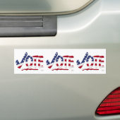 Karo Mark VOTE mit US-Flagge Autoaufkleber (Auf Auto)