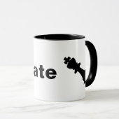 "Karo Mate" mit Red Karo Mark und Schach King Tasse (VorderseiteRechts)