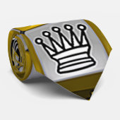 "Karo Mate Schach Game" Neck Tie Krawatte (Gerollt)