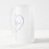 Karo Mattiert Glass Tasse (Vorderseite Links)