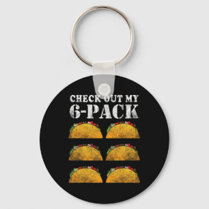 Karo mein 6-er-Paket mit Tacos für Cinco de Ma Schlüsselanhänger