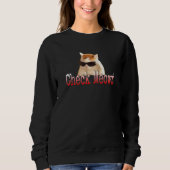 Karo Meow Cat Sweatshirt (Vorderseite)