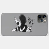 Karo Meowt - Funny Black and White Cat Sploot Case-Mate iPhone Hülle (Rückseite (Horizontal))