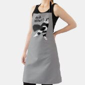Karo Meowt! Funny Black and White Cat Sploot Schürze (InSitu)
