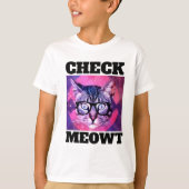 KARO MEOWT FUNNY CAT BOYS KIDS T - SHIRT (Vorderseite)