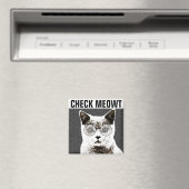 Karo Meowt, Funny Cat KÜHLSCHRANKMAGNET (In Situ (Geschirrspüler))