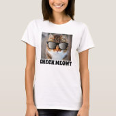 Karo Meowt, Funny Cat mit Sonnenbrille T - Shirt (Vorderseite)