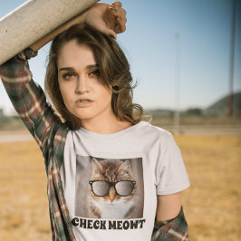 Karo Meowt, Funny Cat mit Sonnenbrille T - Shirt