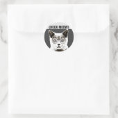 Karo Meowt, Funny Cat STICKERS (Tasche)