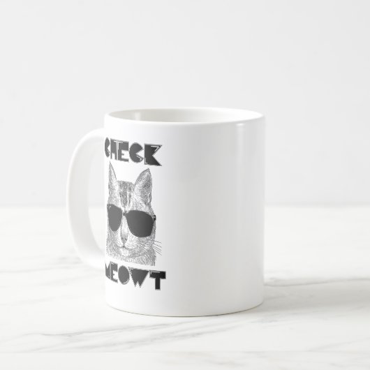 Karo Meowt -- Katzen-Spaß Kaffeetasse (Vorderseite Links)