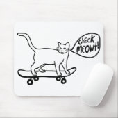 KARO MEOWT Skateboarding Cat Mousepad (Mit Mouse)