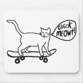 KARO MEOWT Skateboarding Cat Mousepad (Vorne)