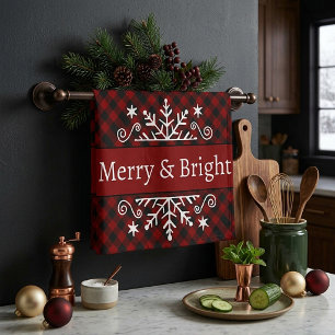 Karo Merry & Bright Schneeflocke Geschirrtuch