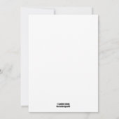 Karo mit Flachkarte Schwarze Katze mit Sockelhut (Rückseite)