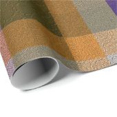Karo mit gemusterter Textur Geschenkpapier (Rolleneckpunkt)