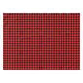 Karo mit rotem und schwarzem Hahnentrittmuster Tischdecke (Vorderseite (Horizontal))
