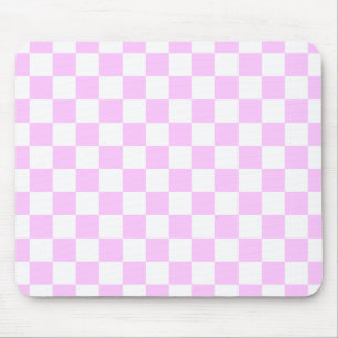 Karo-Motherboard-Muster weiß x rosa Mousepad
