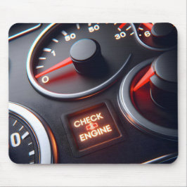 Karo-Motor-Anzeige auf der Instrumentenkonsole Mousepad