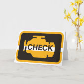 Karo Motor Leichte Grußkarten Karte (Gelbe Blume)